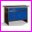 St warsztatowy GSW 05 z blatem oklejonym gum, kolor RAL5017, niebieski