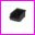 Pojemnik warsztatowy (z moliwoci sztaplowania) Typ IV, kolor czarny, wymiary 157x101x74mm, pojemno 0,5 dm szecienych