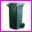 Pojemnik na odpady bytowe - model MGB 120 zielony, o pojemnoci 120 litrw