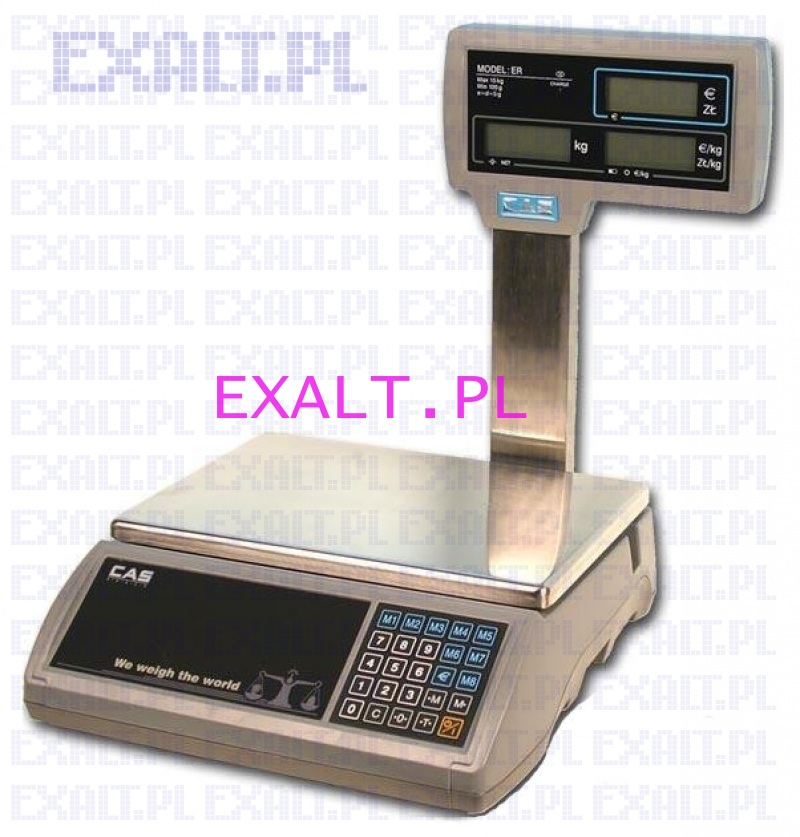 Waga ERCPB do 15kg z awaryjnym �r�d�em zasilania i pod�wietlanym wy�wietlaczem, legalizowana, bez rs232