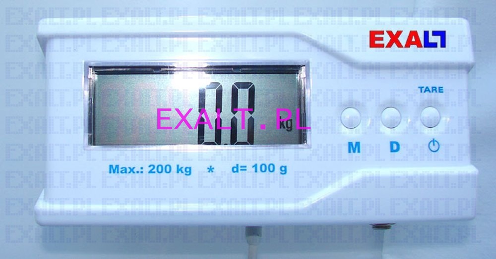 Elektroniczna waga osobowa lub do waenia beczek, zakres 200kg, dokadno pomiaru 1%