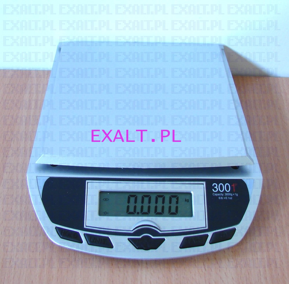 Waga uniwersalna listowa, zakres 3kg, dokadno 1g, nielegalizowana, model DX 3001