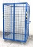 Kosz siatkowy na k�kach z 2 pionowymi drzwiami otwieranymi w bok, no�no�� 250kg, �ciany wype�nione siatk�, drut fi=5mm, oczko 50x50mm
