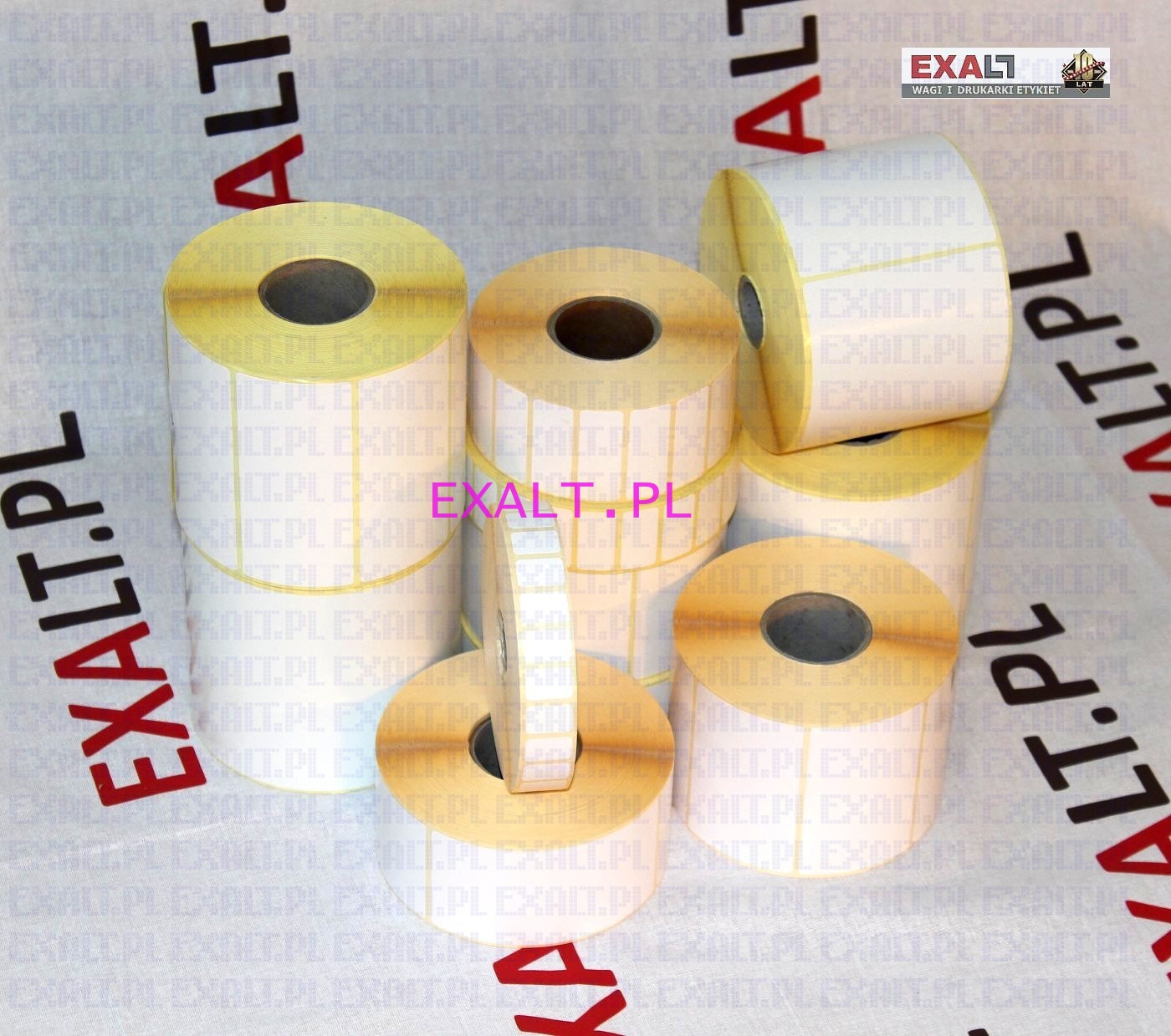 etykiety do druku termicznego, rozmiar 75x35mm , nawini�te na rolce o �rednicy wewn. 76mm, �rednica zewn�trzna: do 200mm (1000 szt.)