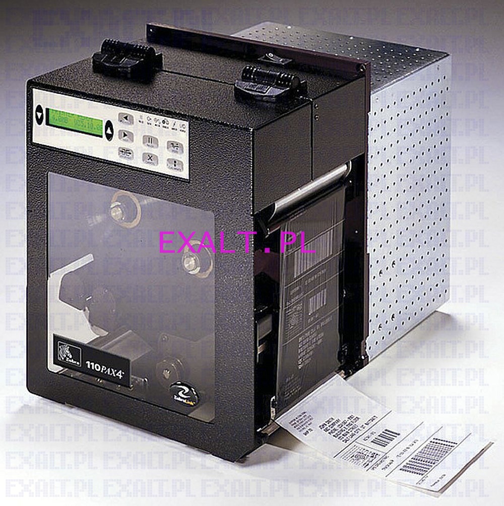 Drukarka etykiet Zebra 110PAX4 (termiczna/termotransferowa) druk lewostronny, rozdzielczo�� 200dpi, interfejs RS-232, LPT