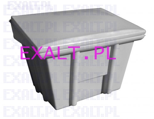 pojemnik na piasek lub inne kruszywa, polietylenowy, pojemno��: 360 litr�w (520kg), kolor: zielony �redni (RAL6026),
					wymiary (82cm x 110cm x 82cm)