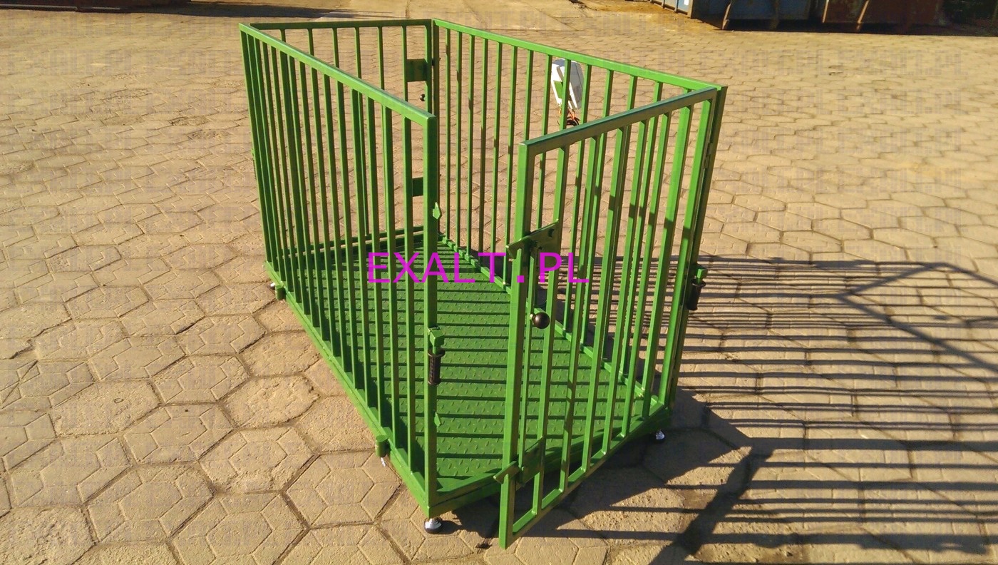 waga inwentarzowa ML2500, zakres max. 2500kg, stal malowana, pomost 200x100cm, wysoko�� barierki 120cm, waga nielegalizowana mo�liwo�� zalegalizowania w termine p�niejszym