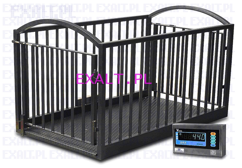 Waga inwentarzowa TPAI400H, zakres 400kg, dok�adno�� 200g, wysoko�� barierek 1,1m, szalka prostok�tna 1500x800mm, z legalizacj� w cenie