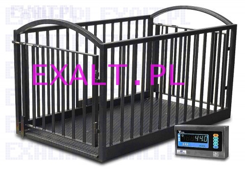 Waga inwentarzowa TPAI400H, zakres 400kg, dok�adno�� 200g, wysoko�� barierek 1,1m, szalka prostok�tna 1500x800mm, z legalizacj� w cenie