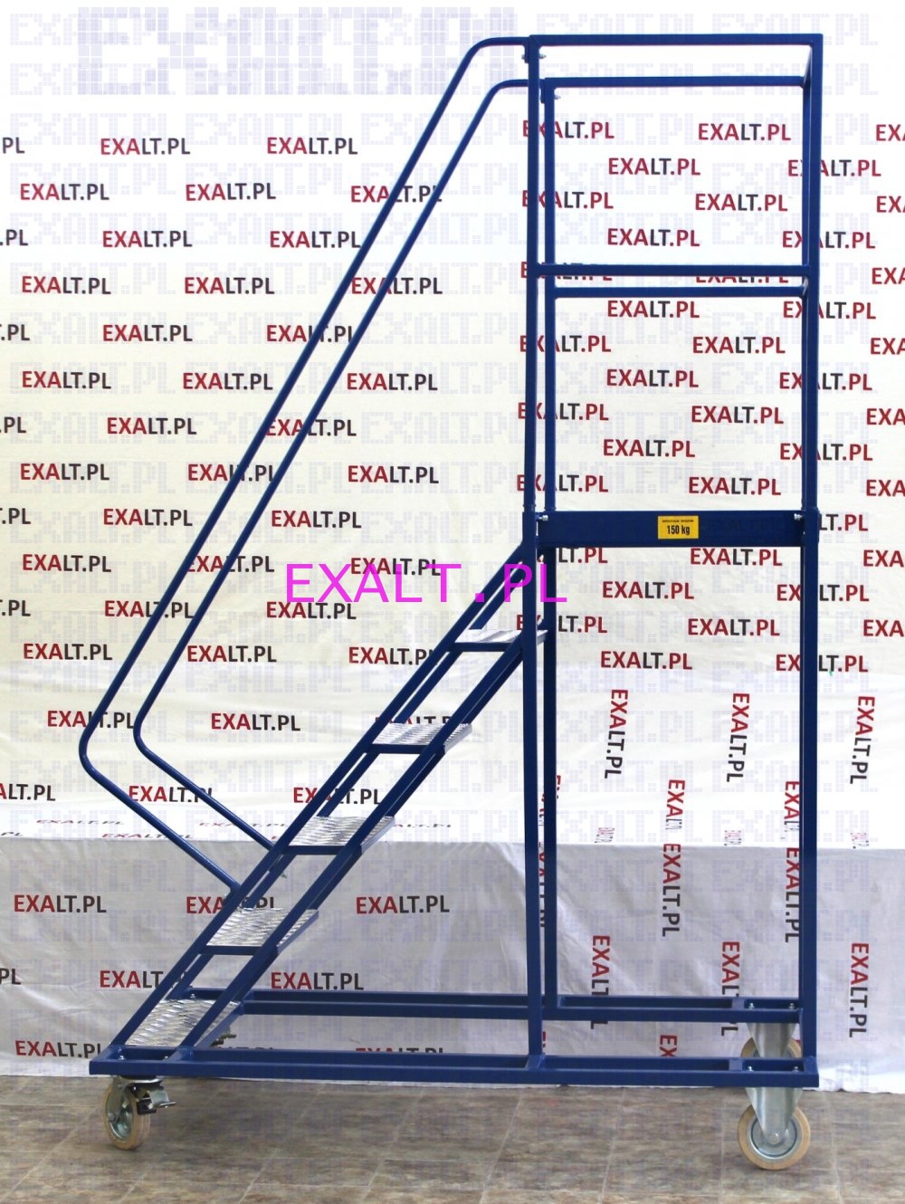 Pomost magazynowy na ko�ach WGP-230, liczba schod�w: 9, wysoko��: 230cm