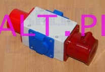 Rozga��nik, rozdzielacz 3-fazowy z tworzywa sztucznego aep 25a 400v typ rp324-2, przej�ci�wka 380/230V