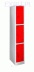 Szafa skrytkowa BS-3-1, 3 skrytki, wymiary szafki: wysoko�� 1850 mm, szeroko�� 300 mm, g��boko�� 500 mm, kolor RAL-7016