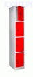 Szafa skrytkowa BS-4-1, 4 skrytki, wymiary szafki: wysoko�� 1850 mm, szeroko�� 300 mm, g��boko�� 500 mm, kolor RAL-5010