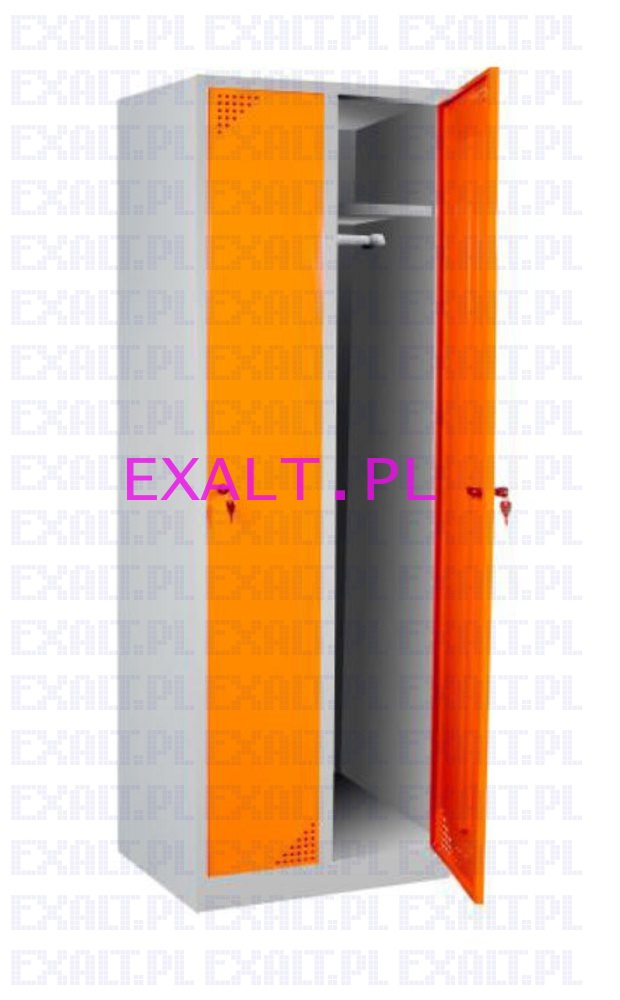 Szafka BHP ubraniowa BU-1-2, 1 przegroda w szafce, wymiary szafki: wysoko 1850 mm, szeroko 600mm gboko 500mm, kolor RAL-3020
