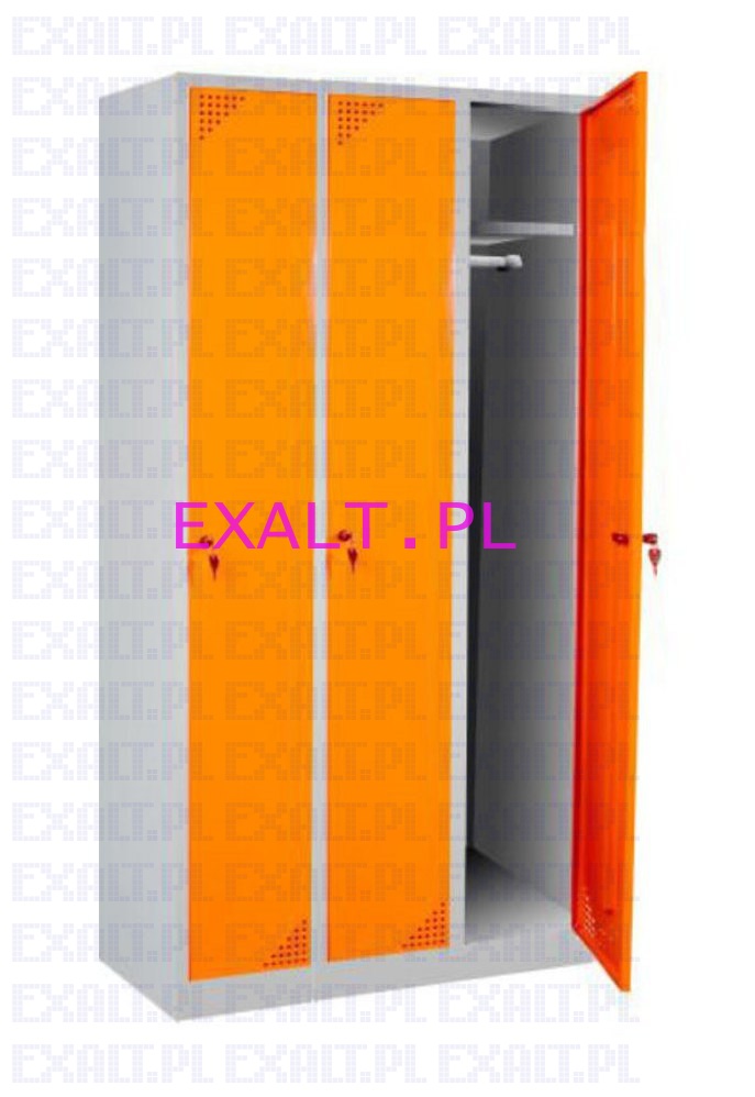 Szafka BHP ubraniowa BU-1-3, 1 przegroda w szafce, wymiary szafki: wysoko�� 1850 mm, szeroko�� 900mm g��boko�� 500mm, kolor RAL-7035