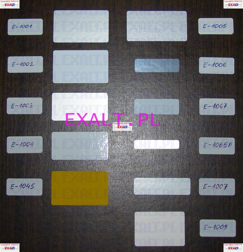 etykiety foliowe e-1002 (m-0012) , rozmiar 100x40mm  , gilza 76mm, rednica zewntrzna rolki max=200mm, (1000szt.)