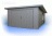 Gara� ocieplany 4 x 6 srebrny