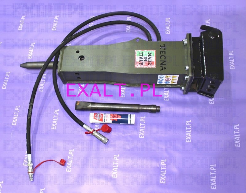 M�ot TECNA T120H + grot szpicak + grot przecinak + smar
