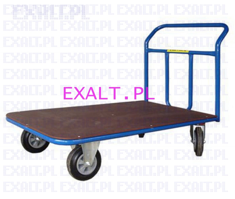 W�zek platformowy 1BRS 1270-200 600 r�czny jedno-burtowy, wymiary platformy 1200 x 700 mm, ko�a fi 200 pe�ne gumowe