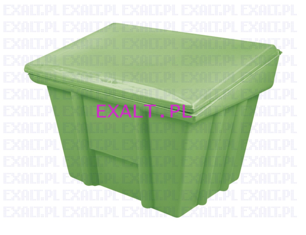 Pojemnik na piasek i sl, skrzynia na piasek i sl, pojemno 360L/520kg, kolor jasny-zielony