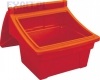 Pojemnik na piasek i sl, skrzynia na piasek i sl, pojemno 360L/520kg, kolor czerwony