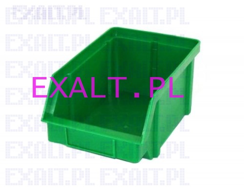 Pojemnik warsztatowy (z mo�liwo�ci� sztaplowania) Typ II, kolor zielony, wymiary 314x202x148mm, pojemno�� 4,0 dm sze�cienych