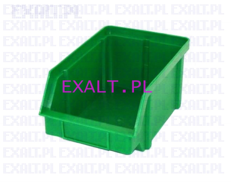 Pojemnik warsztatowy (z mo�liwo�ci� sztaplowania) Typ II, kolor zielony, wymiary 314x202x148mm, pojemno�� 4,0 dm sze�cienych