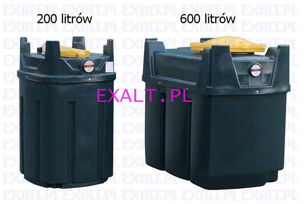 Zbiornik na olej przepracowany BWO00200DG, 200 litr�w, d�ugo�� 0,76 m, szeroko�� 0,76 m, wysoko�� 1,25 m