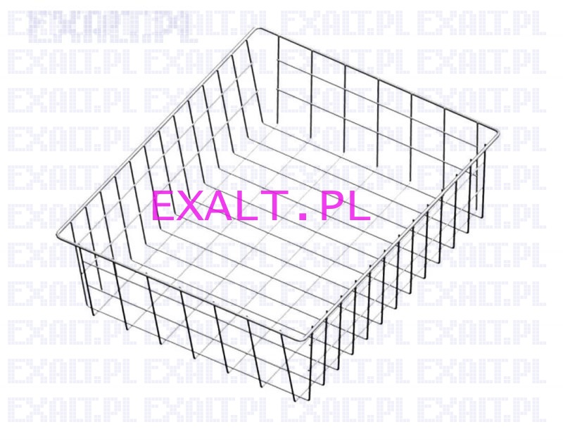 Kosz szufladowy, wymiary 535x475x100mm, kolor siwy (indeks: 922345036)