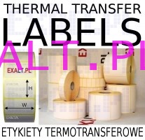 Rolka etykiet termotransferowych 60x20mm, gilza 40mm, nawj 3700 etykiet na rolce