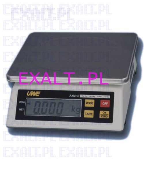 Waga kontrolna legalizowana z 2 wywietlaczami (przd i ty), zakres 6kg, dokadno 2g, model AXM-6000