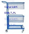 Wzek pocztowy, pomocniczy z dwoma koszami i pk, 4 koa nastawne