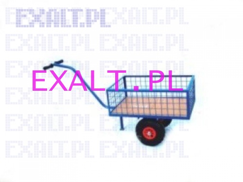 Wzek gospodarczy, dopuszczalne obcienie 150kg, koa pneumatyczne, rednica k 260mm, wymiary powierzchni zaadowczej 700x450mm, wysoko boku 280mm