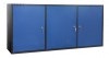 Szafka narzdziowa wiszca GSZW 02D, kolor niebieski RAL 5017, 3-drzwiowa