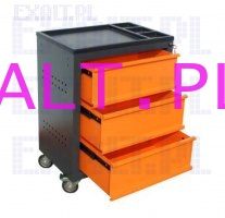 Wzek warsztatowy WSS-3 , 3 szuflady (200/200/200), wymiary wzka: wysoko 840mm, szeroko 666mm, gboko 430mm, kolor RAL-5010