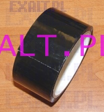 Tama pakowa polipropylenowa, czarna bez nadruku, klej: kauczuk syntetyczny, szeroko 48mm, dugo 60m