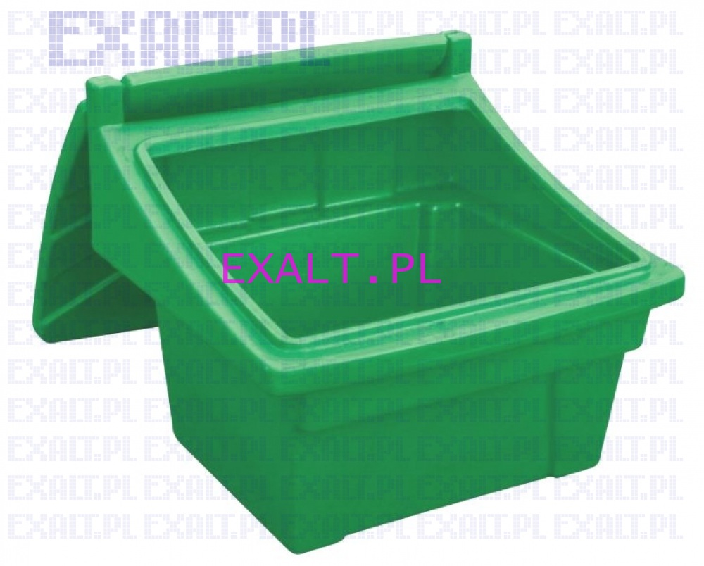 Pojemnik na piasek i sl, skrzynia na piasek i sl, pojemno 250L/360kg, kolor zielony