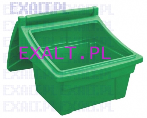 Pojemnik na piasek i sl, skrzynia na piasek i sl, pojemno 250L/360kg, kolor zielony