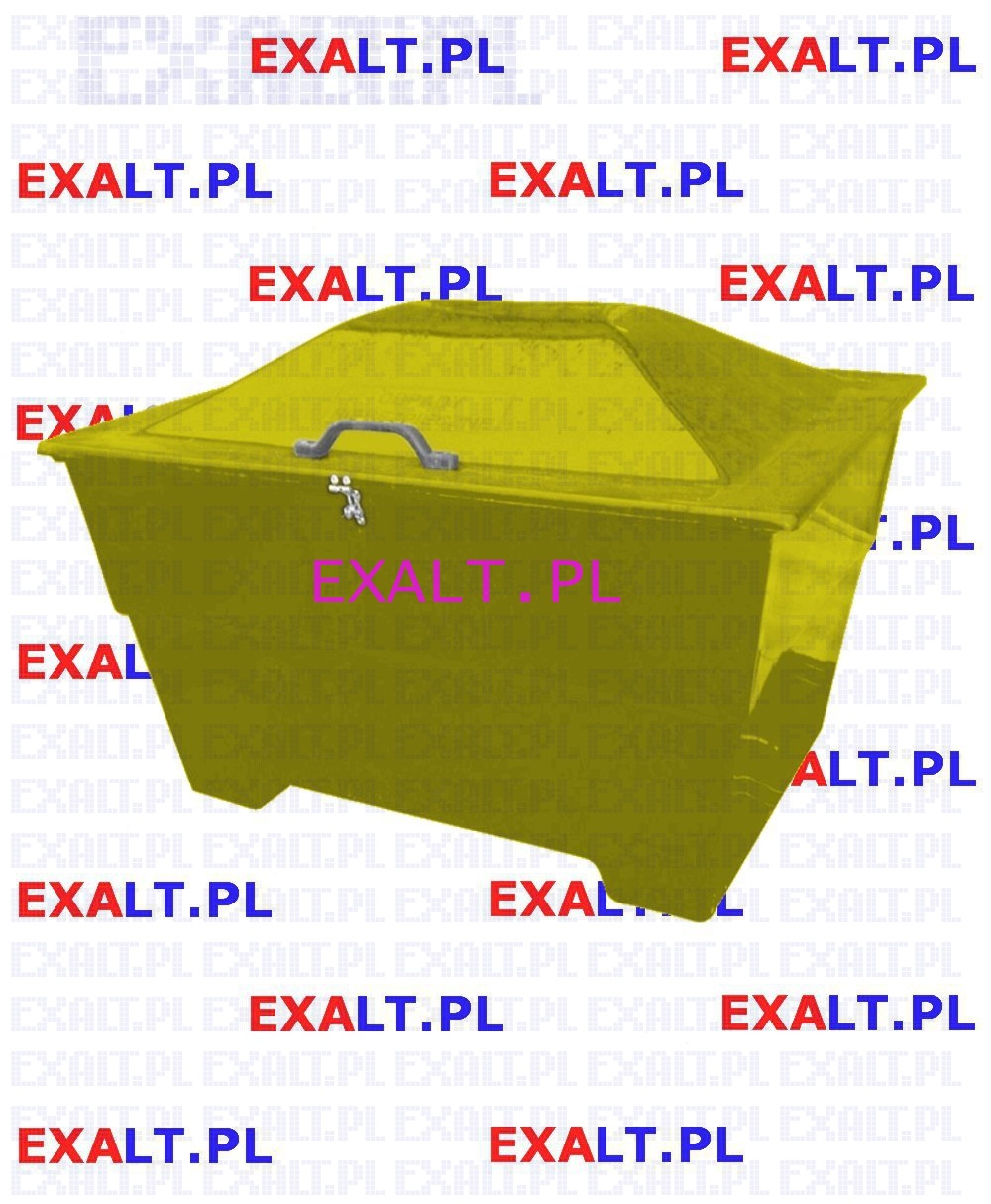 Skrzynia na sl, piasek i sorbent typ G1 450 litrw, wymiary: 550x1100x850 mm, kolor: ty