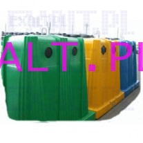 Pojemnik do segregacji odpadw Alaska, pojemno 2.5 m3 , kolor zielony (do skadowania szka kolorowego)