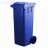 Pojemnik na odpady bytowe - model MGB 140 niebieski, o pojemnoci 140 litrw