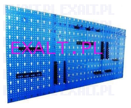 Zestaw: 6 x panel GSP01 plus zestaw 22 zawieszek do zawieszania narzdzi, kolor: niebieski