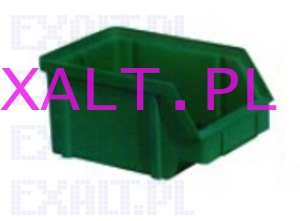 Pojemnik warsztatowy (z moliwoci sztaplowania) Typ III, kolor zielony, wymiary 224x144x108mm, pojemno 1,6 dm szecienych