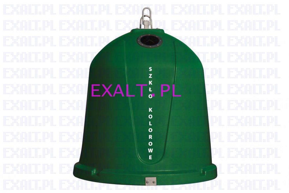 Pojemnik na odpady oglne i segregowane IgloLeader RIL01500GN, pojemno 1,5 m3, dugo 1,45 m, szeroko 1,45 m, wysoko 1,47 m, kolor zielony