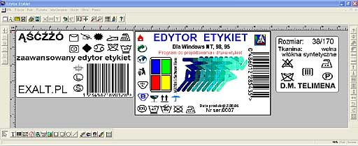 jak wyglda program do edycji etykiet