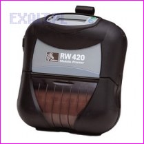 przenona drukarka etykiet Zebra RW-420, termiczna, rozdzielczo 200dpi