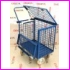 W�zek siatkowy na ko�ach o wymiarach 66x42x56 cm z siatki fi5, 50x50 mm, pokrywa zamykana na 2 niezale�ne zamki z atestem, wyposa�ona w blokad� przed samoczynnym zamkni�ciem, 4 ko�a skr�tne.