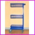 w�ski w�zek magazynowy uniwersalny 3 koszowy STANDARDOWY o wymiarach wys.1200 mm , szer. 250mm, 4 ko�a nastawne fi100, obci��enie 1 kosza 10kg, kolor RAL 5010