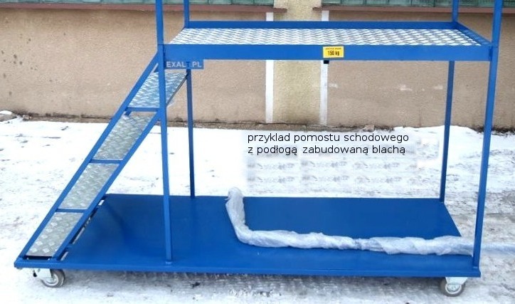 podloga pomostu zabudowana blacha