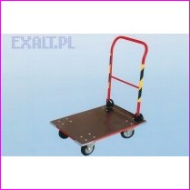W�zek magazynowy sk�adany ROMEK 4 T-137/2 ze sk�adan� burt� prowadz�c�